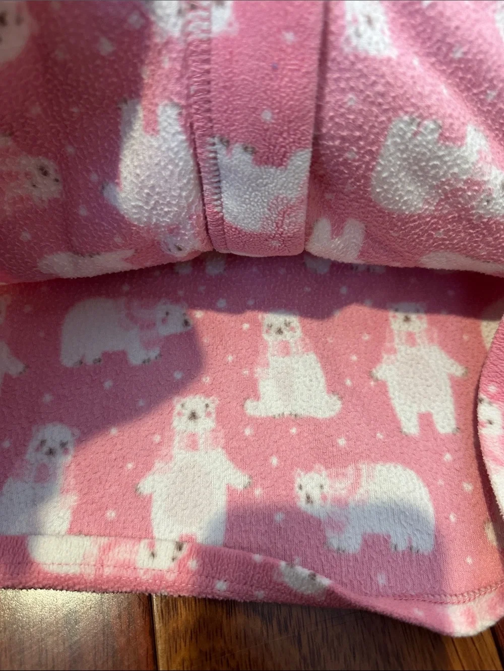 Girls polar bear fleece sweater jacket